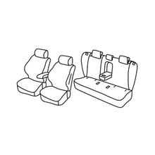 Ensemble de housses de siège Superior - noir/bleu - compatible pour Honda Accord Tourer (12/11 > 12/13)