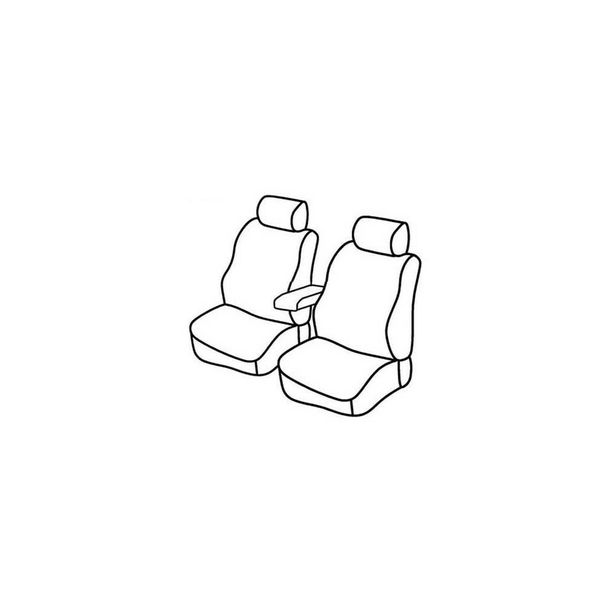 Coprisedili Lampa Set Superior - Nero/Blu - compatibili per Volkswagen Caddy (03/04>12/20)