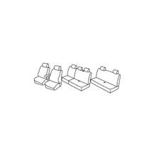 Kit de housses de siège de qualité supérieure - Nocciola - compatible pour Volkswagen Caddy Maxi Life (09/07>08/15)