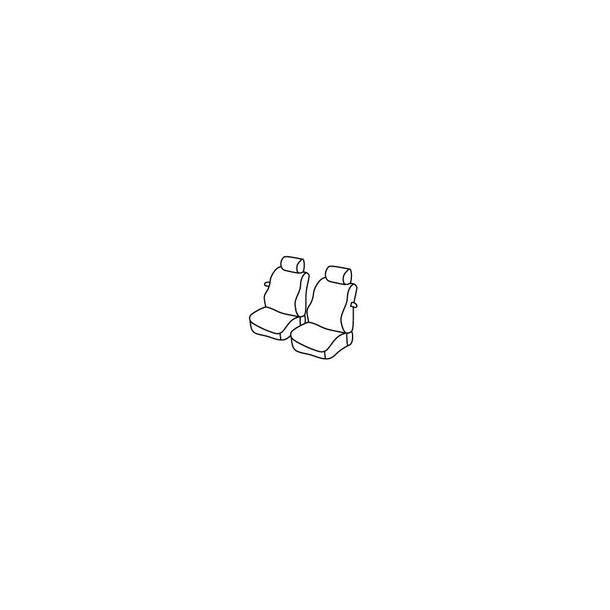 Seat Covers Lampa Set Superior - Grey/black - compatible for Volkswagen Caddy (11/95>12/03)