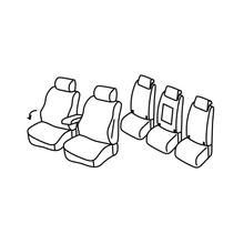 Stoelhoezen Lampa Set Superior - Nocciola - geschikt voor Volkswagen Touran (09/15>)