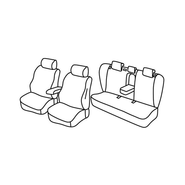 Coprisedili Lampa Set Superior - Beige - compatibili per Hyundai i40 4p (04/12>06/15)