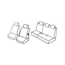 Stoelhoezen Lampa Set Superior - Nocciola - compatibel voor Citroen Berlingo Multispace (04/08>08/18) - Peugeot Partner Tepee (05/08>08/18)