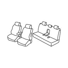 Stoelhoezen Lampa Set Superior - Zwart/Grijs - compatibel voor Audi A6 4p (09/04>03/11)
