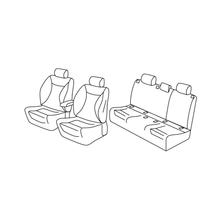 Stoelhoezen Lampa Set Superior - Zwart/Blauw - compatibel voor Renault Megane IV Berlina (01/16>)