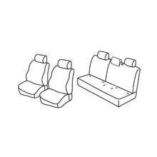 Stoelhoezen Lampa Set Superior - Nocciola - geschikt voor Toyota Yaris 3-deurs (04/99>12/05) - Toyota Yaris 5-deurs (04/99>12/05)