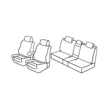 Stoelbekleden Lampa Set Superior - Zwart/Grijs - compatibel voor Mazda CX-5 (04/12>05/17)