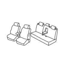 Stoelhoezen Lampa Set Superior - Beige - geschikt voor Ford Mondeo 4-deurs (11/14>) - Ford Mondeo Hybrid (11/14>)