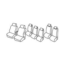 Sitzbezüge Lampa Set Superior - Grau/schwarz - kompatibel für Ford Galaxy (09/06>09/15) - Ford S-Max (06/06>09/15)