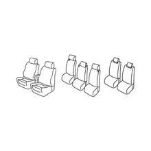Sitzbezüge Lampa Set Superior - Grau/schwarz - kompatibel für Toyota Corolla Verso (09/04>05/09)