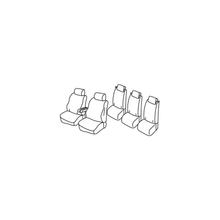Habillages de siège Lampa Set Superior - Noir/Gris - compatibles pour Citroen Berlingo M (09/18>) - Citroen Berlingo XL (09/18>) - Peugeot Rifter (08/18>)