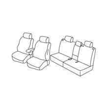 Housses de siège Lampa Set Superior - Beige - compatible pour Nissan X-Trail (06/14>)
