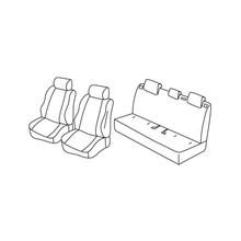 Housses de siège Lampa Set Superior - Gris/noir - compatibles avec Mazda 2 5p (03/15>)
