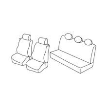 Ensemble de housses de siège Superior - Nocciola - compatible pour Lancia Ypsilon 3p (09/03>05/11) - Lancia Ypsilon Unyca 3p (06/11>12/13)