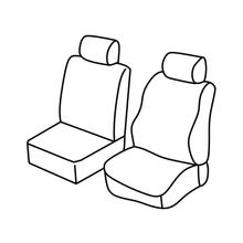 Housses de siège Lampa Set Superior - Noir/Rouge - compatibles pour Fiat Fiorino (11/07>)