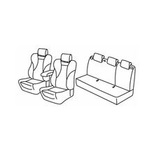 Housses de siège Lampa Set Superior - Gris/noir - compatibles pour Audi A1 Sportback (02/12>01/15)