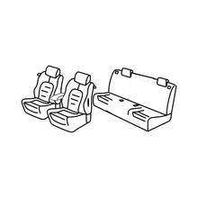 Housses de siège Lampa Set Superior - Noir/Rouge - compatibles pour Alfa Romeo Mito (09/08>04/19)