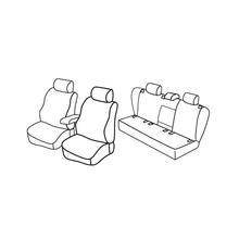 Sitzbezüge Lampa Set Superior - Schwarz/Grau - kompatibel für Volkswagen Golf V 5p (11/03>10/08)