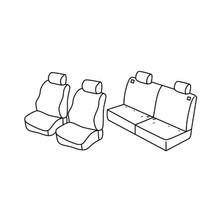 Sitzbezüge Lampa Set Superior - Schwarz/Grau - kompatibel für Toyota Rav4 5p (10/00>01/06)