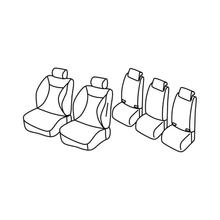 Sitzbezüge Lampa Set Superior - Schwarz/Grau - kompatibel für Citroen C5 Aircross (12/18>)