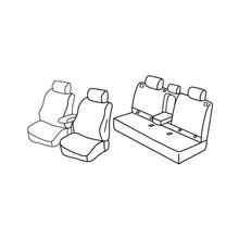 Stoelhoezen Lampa Set Superior - Zwart/Grijs - compatibel voor Subaru Forester (04/08>01/13)