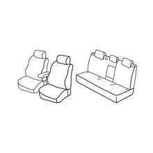 Stoelbekleding Lampa Set Superior - Zwart/Grijs - compatibel voor Skoda Rapid 5p (01/13>12/14)