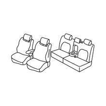 Stoelbekleding Lampa Set Superior - Zwart/Grijs - geschikt voor Seat Altea (04/04>12/14)