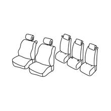 Coprisedili Lampa Set Superior - Nero/Grigio - compatibili per Renault Scenic (06/03>08/09)