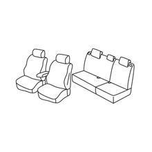 Coprisedili Lampa Set Superior - Nero/Grigio - compatibili per Renault Modus (09/04>06/13)