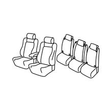 Sitzbezüge Lampa Set Superior - Schwarz/Grau - kompatibel für Opel Zafira Tourer (11/11>12/19)