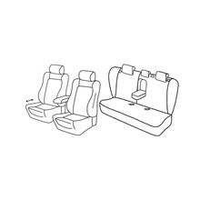 Sitzbezüge Lampa Set Superior - Schwarz/Grau - kompatibel für Opel Insignia 4p (02/09>10/13)
