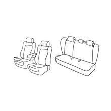 Sitzbezüge Lampa Set Superior - Schwarz/Grau - kompatibel für Opel Insignia 4p (02/09>10/13)