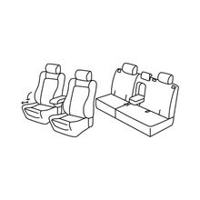 Sitzbezüge Lampa Set Superior - Schwarz/Grau - kompatibel für Opel Antara (11/06>05/17)