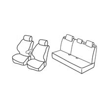Sitzbezüge Lampa Set Superior - Schwarz/Grau - kompatibel für Nissan Juke (10/10>11/19)