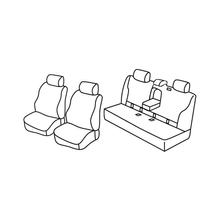 Stoelhoezen Lampa Set Superior - Zwart/Grijs - compatibel voor Mercedes Classe E 4p (03/09>06/16)