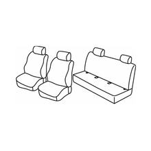 Habillages de siège Lampa Set Superior - Noir/Gris - compatible pour Bmw Série 3 (E46) (03/98>02/05)