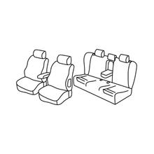 Housses de siège Lampa Set Superior - Noir/Gris - compatible pour Audi A4 Avant (09/01>04/08)