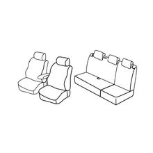 Housses de siège Lampa Set Superior - Noir/Gris - compatible pour Volkswagen Polo 5p (09/09>04/14)