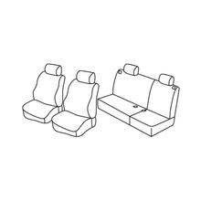 Housses de siège Lampa Set Superior - Noir/Gris - compatibles pour Volkswagen Polo 5p (11/01>08/09)