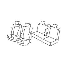 Housses de siège Lampa Set Superior - Noir/Gris - compatibles avec Volkswagen Polo 3p (11/01>08/09)