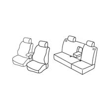 Housses de siège Lampa Set Superior - Noir/Gris - compatibles pour Volkswagen Golf IV Variant (04/99>05/06)