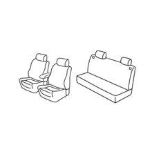 Housses de siège Lampa Set Superior - Noir/Gris - compatible pour Volkswagen Golf IV 5p (10/97>10/03)