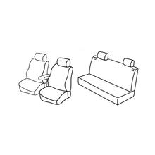 Habillages de siège Lampa Set Superior - Noir/Gris - compatibles pour Volkswagen Golf IV 5p (10/97>10/03)
