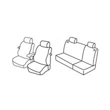 Housses de siège Lampa Set Superior - Noir/Gris - compatibles pour Volkswagen Golf IV 3p (10/97>10/03)