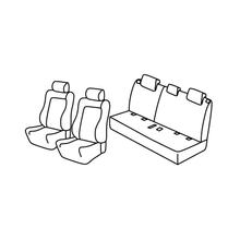 Stoelhoezen Lampa Set Superior - Zwart/Grijs - compatibel voor Suzuki Vitara 5-deurs (04/15>)