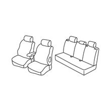 Habillages de siège Lampa Set Superior - Noir/Gris - compatibles pour Opel Astra H 5p (03/04>12/09)