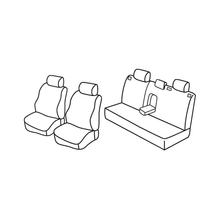 Potahy do sedadel Lampa Set Superior - Černá/Šedá - kompatibilní pro Opel Astra G 5p (04/98>02/04)