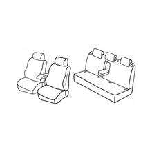 Housses de siège Lampa Set Superior - Noir/Gris - compatibles avec Nissan Note (03/06>09/13)