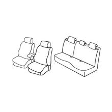 Stoelhoezen Lampa Set Superior - Zwart/Grijs - compatibel voor Mazda 3 5-deurs (04/09>12/13)