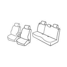 Habillages de sièges Lampa Set Superior - Noir/Gris - compatibles pour Mazda 3 4p (11/10>09/13)